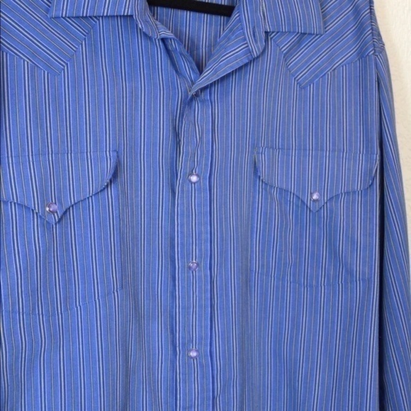 Panhandle Slim Pearl Snap Western Striped Shirt, XXL? - Picture 3 of 7